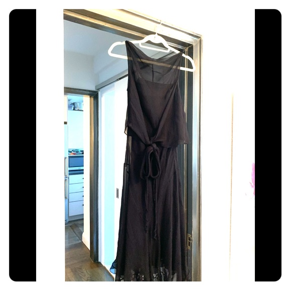 Prada Dresses & Skirts - Price drop!! Prada black  chiffon mid-length dress